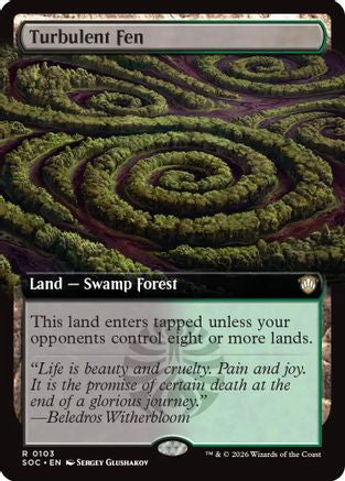 Turbulent Fen (Extended Art)  [Commander: Secrets of Strixhaven]