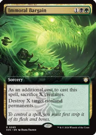 Immoral Bargain (Extended Art)  [Commander: Secrets of Strixhaven]