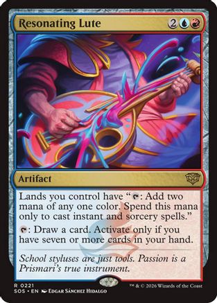 Resonating Lute  [Secrets of Strixhaven] Foil
