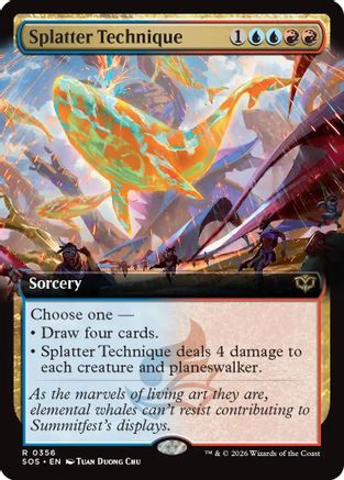 Splatter Technique (Extended Art)  [Secrets of Strixhaven] Foil