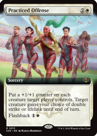 Practiced Offense (Extended Art)  [Secrets of Strixhaven] Foil