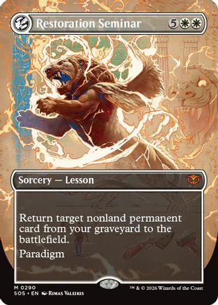 Restoration Seminar (Borderless)  [Secrets of Strixhaven] Foil