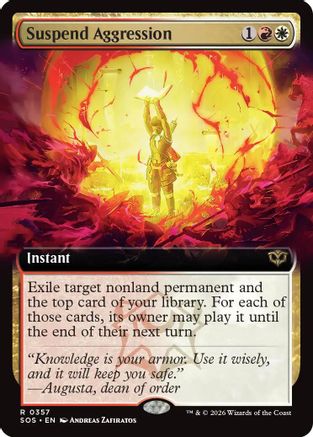 Suspend Aggression (Extended Art)  [Secrets of Strixhaven]