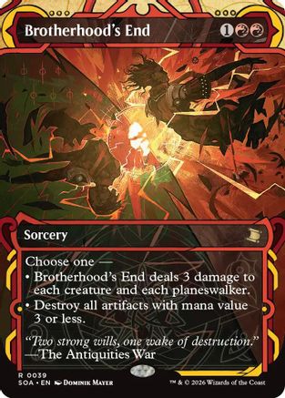 Brotherhood's End  [Secrets of Strixhaven: Mystical Archive]