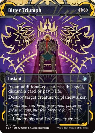 Bitter Triumph  [Secrets of Strixhaven: Mystical Archive]