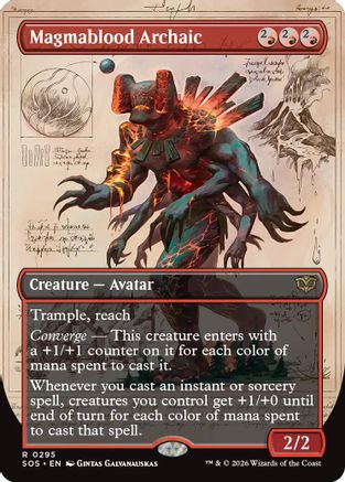 Magmablood Archaic (Borderless)  [Secrets of Strixhaven]