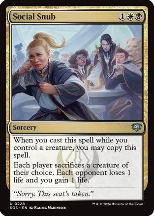 Social Snub  [Secrets of Strixhaven] Foil
