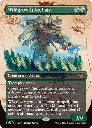 Wildgrowth Archaic (Borderless)  [Secrets of Strixhaven]