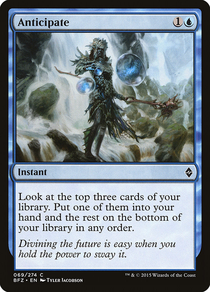 Anticipate [Battle for Zendikar] Foil