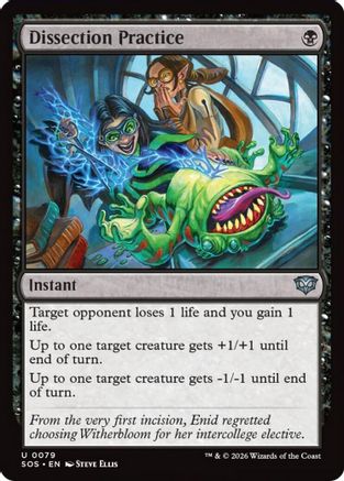 Dissection Practice  [Secrets of Strixhaven] Foil