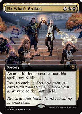Fix What's Broken (Extended Art)  [Secrets of Strixhaven] Foil