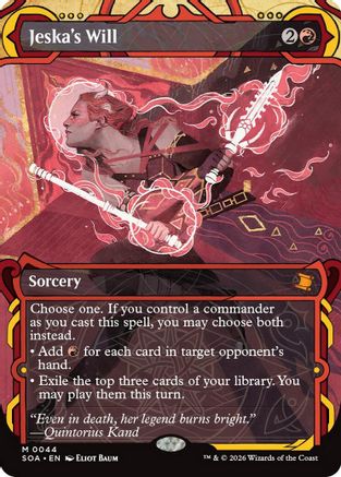 Jeska's Will  [Secrets of Strixhaven: Mystical Archive] Foil
