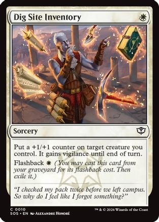 Dig Site Inventory  [Secrets of Strixhaven] Foil