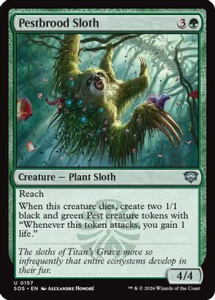 Pestbrood Sloth  [Secrets of Strixhaven] Foil
