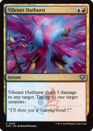 Vibrant Outburst  [Secrets of Strixhaven] Foil