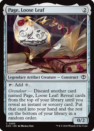 Page, Loose Leaf  [Secrets of Strixhaven]