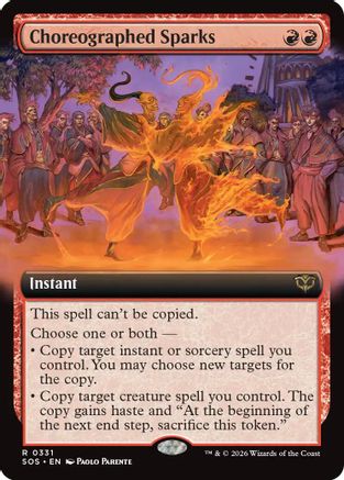 Choreographed Sparks (Extended Art)  [Secrets of Strixhaven] Foil