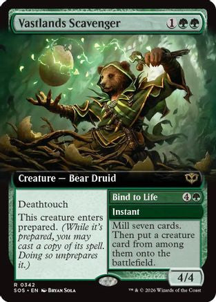 Vastlands Scavenger (Extended Art)  [Secrets of Strixhaven] Foil