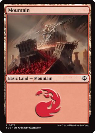 Mountain (0278)  [Secrets of Strixhaven] Foil