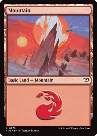 Mountain (0279)  [Secrets of Strixhaven] Foil