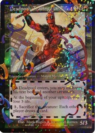 Deadpool, Trading Card (7129) (Pool Party Foil)  [Secret Lair Drop Series] Foil