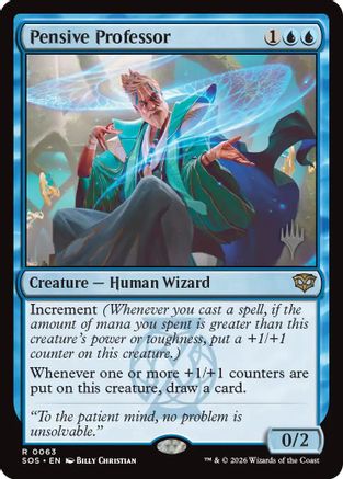 Pensive Professor  [Promo Pack: Secrets of Strixhaven] Foil
