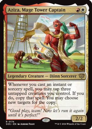 Aziza, Mage Tower Captain  [Promo Pack: Secrets of Strixhaven] Foil