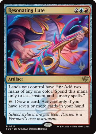 Resonating Lute  [Promo Pack: Secrets of Strixhaven] Foil