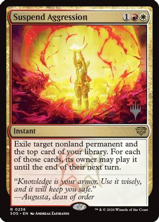 Suspend Aggression  [Promo Pack: Secrets of Strixhaven]