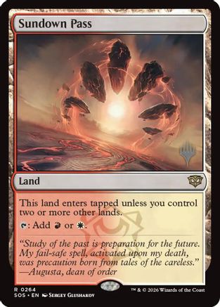 Sundown Pass  [Promo Pack: Secrets of Strixhaven] Foil