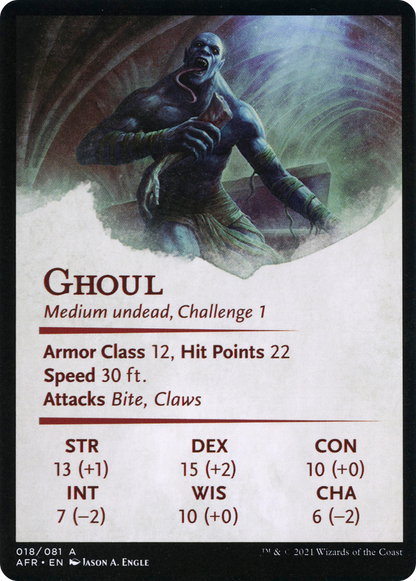 Sepulcher Ghoul // Sepulcher Ghoul  [Adventures in the Forgotten Realms Art Series] (Borderless)