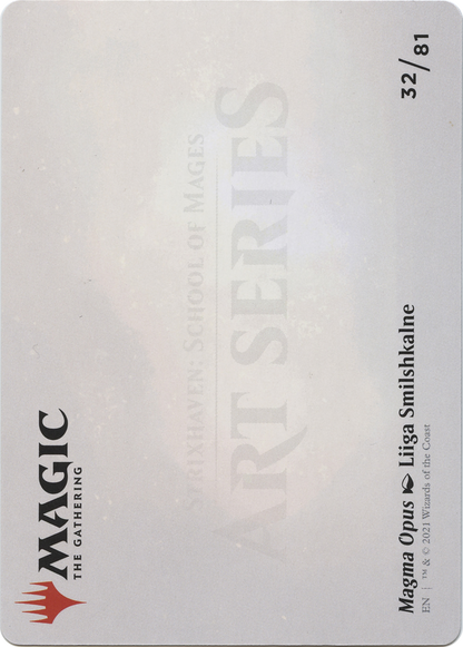 Magma Opus // Magma Opus  [Strixhaven Art Series] (Borderless)