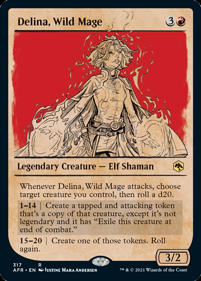 Delina, Wild Mage (Showcase) [Dungeons & Dragons: Adventures in the Forgotten Realms] Foil
