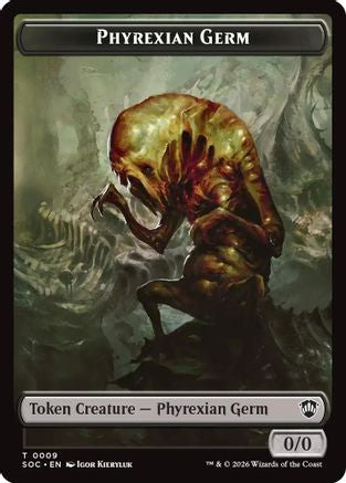 Phyrexian Germ // Treasure Double-Sided Token  [Commander: Secrets of Strixhaven]