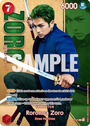 Roronoa Zoro - P-141 (Premium Card Collection -Live Action Edition Vol.2 Straw Hat Crew-) (P-141) - [One Piece Promotion Cards] Foil