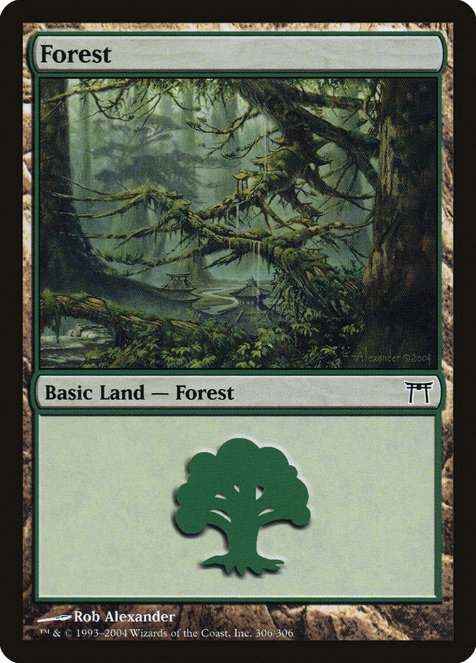 Forest (306) [Champions of Kamigawa] Foil