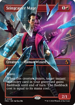 Stingcaster Mage (Borderless) (0329)  [Reality Fracture]