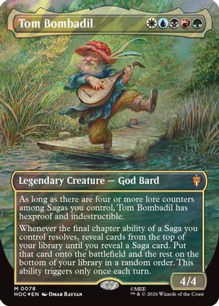 Tom Bombadil (Borderless) (Surge Foil)  [The Hobbit: Eternal-Legal] Foil
