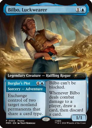 Bilbo, Luckwearer (Extended Art)  [Promo Pack: The Hobbit] Foil