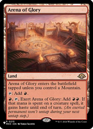 Arena of Glory  [The List Reprints]