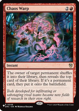 Chaos Warp (DRC)  [The List Reprints]