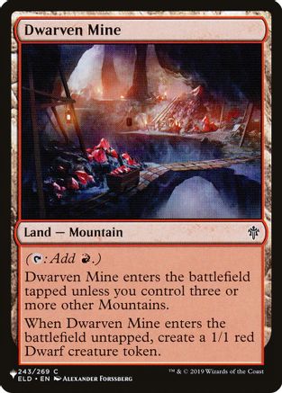 Dwarven Mine  [The List Reprints]