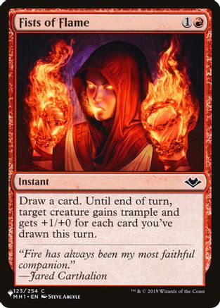 Fists of Flame (MH1)  [The List Reprints]