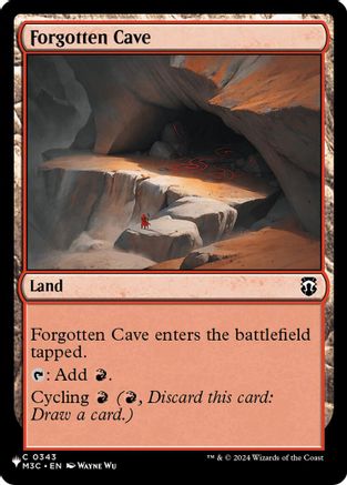 Forgotten Cave (M3C)  [The List Reprints]