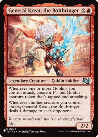 General Kreat, the Boltbringer (Anime)  [The List Reprints]