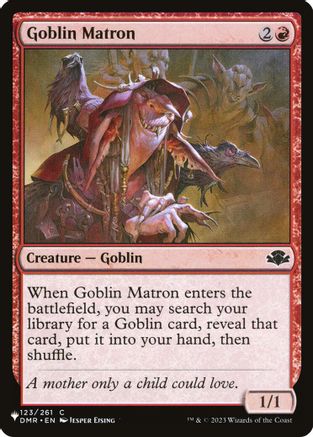 Goblin Matron (DMR)  [The List Reprints]