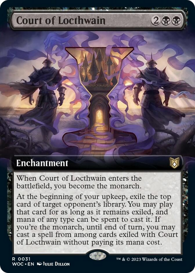 Court of Locthwain (Extended Art) [Wilds of Eldraine Commander] Foil