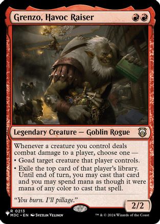 Grenzo, Havoc Raiser  [The List Reprints]