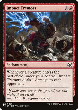Impact Tremors (MOC)  [The List Reprints]
