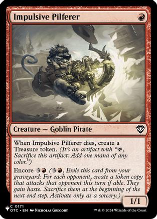 Impulsive Pilferer  [The List Reprints]